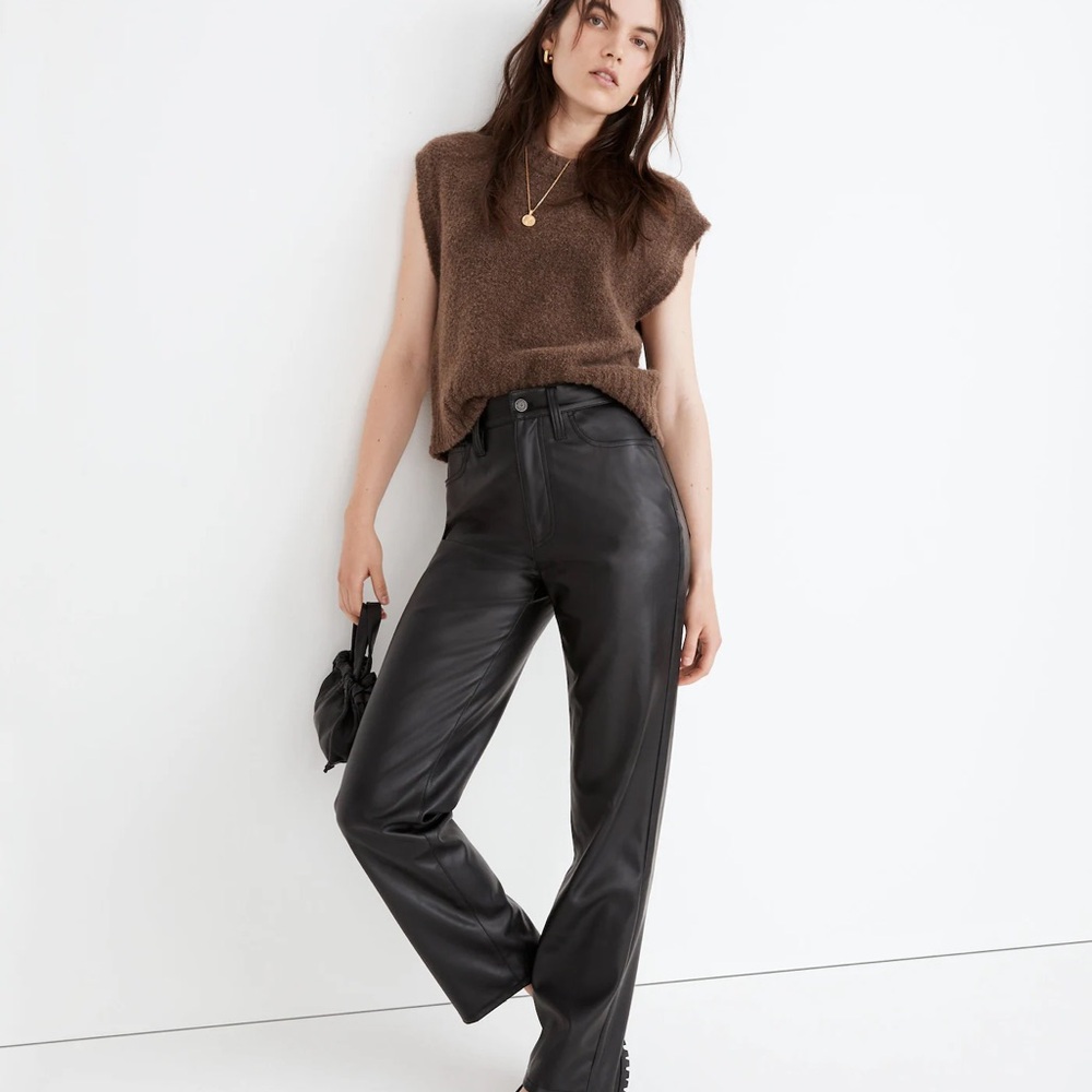 Madewell Black Leather Pants